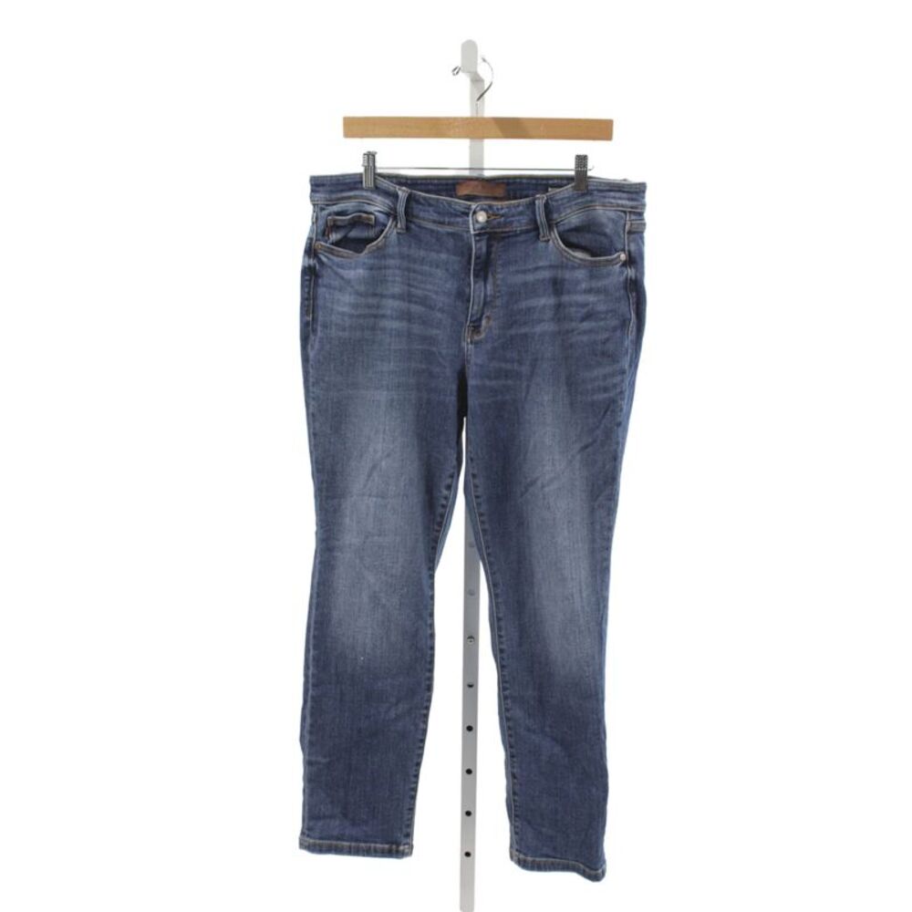Judy Blue Womens Boyfriend Jeans Blue Mid Rise Size 30